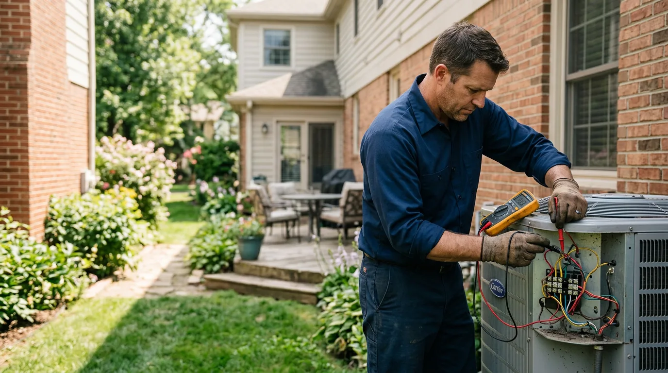 HVAC technician working near Kaysville, UT